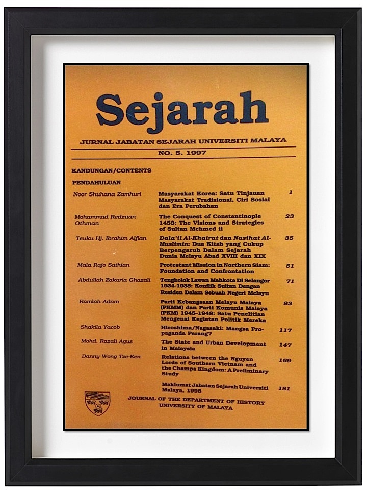 					View Vol. 5 No. 5 (1997): SEJARAH
				