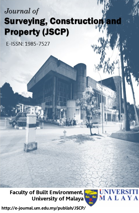 JOURNAL OF SURVEYING, CONSTRUCTION & PROPERTY (JSCP)